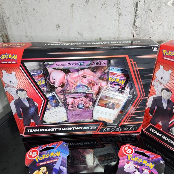 2x Pokemon Mewtwo EX Box + 3x Destined Rivals Packs Sealed Bundle Lot - Picture 3 of 4
